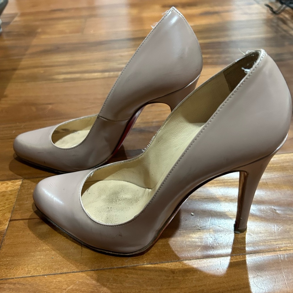 Louboutin nude heels